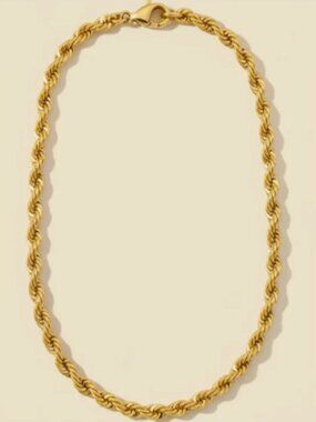 14K Men's Solid Rope Necklace 49" Amazing